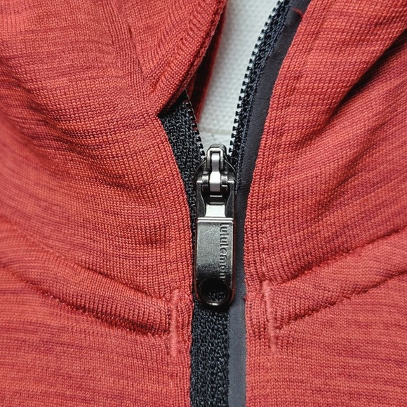 Lululemon Metal Vent Tech Hoodie Red Men's Size Medium Gym Running Jacket - Picture 10 of 13